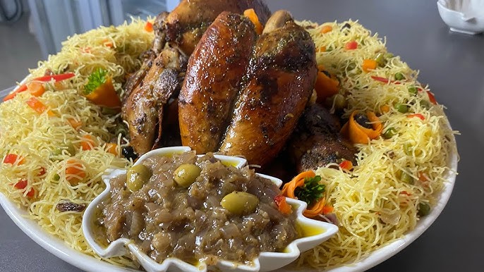 Poulet Braisé, vermicelle